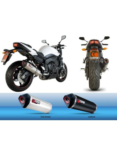 SCORPION SERKET BRUSHED STAINLESS FINISH MUFFLER FOR YAMAHA