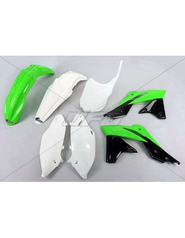 Kit plastic UFO Culoare OEM (14-15) Verde/Alb/Negru Kawasaki KX-F250