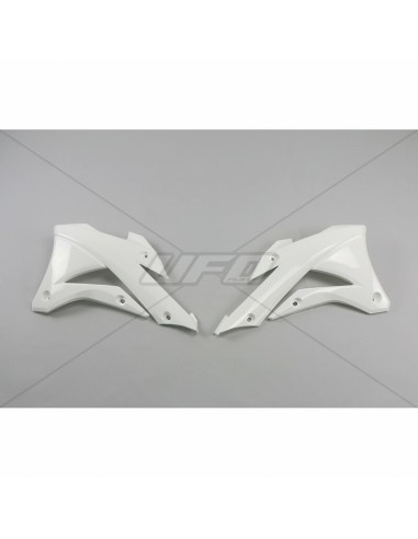 UFO Radiator Covers White Kawasaki KX85