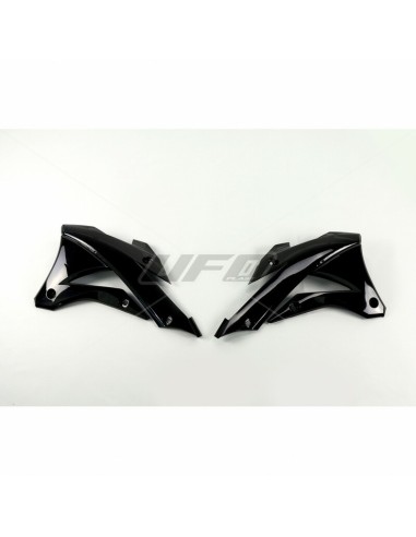 UFO Radiator Covers Black Kawasaki KX85