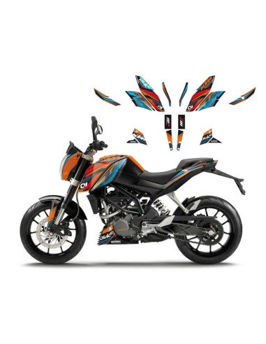 Kit Grafică BLACKBIRD Onerac KTM 125/200/390 Duke Multi