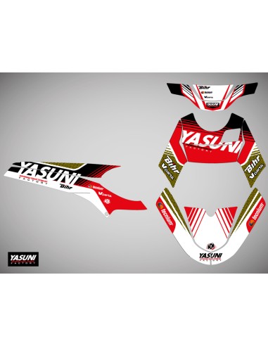 KUTVEK Yasuni Factory Sticker Kit Red/Black Rieju MRT 50