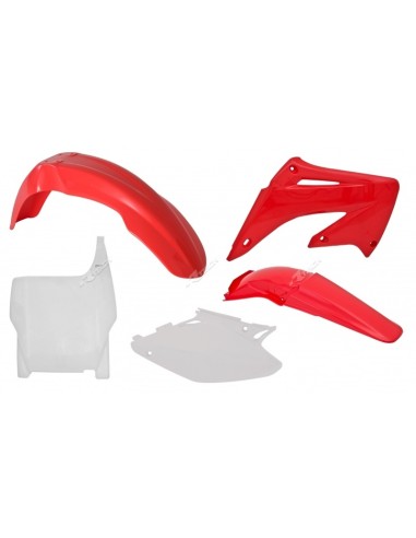 Kit plastic RACETECH Culoare OEM Roșu/Alb Honda CR125R/250R