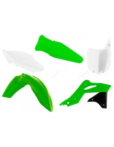 Kit plastic RACETECH Culoare OEM (2016) Verde/Alb Kawasaki KX250F