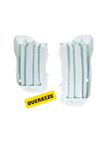 RACETECH Oversized Radiator Louvers White Honda CRF450R/450RX
