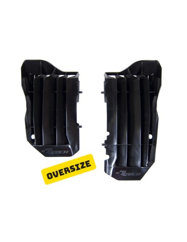 RACETECH Oversized Radiator Louvers Black Honda CRF450R/450RX