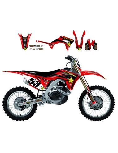 BLACKBIRD Rockstar Energy Graphic Kit Honda CRF450R/250R Red