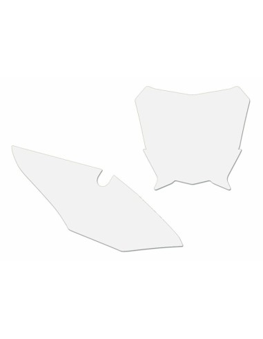 BLACKBIRD Plate Stickers White Honda CRF450R