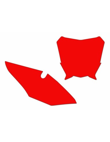 BLACKBIRD Plate Stickers Red Honda CRF450R