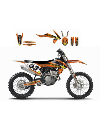 BLACKBIRD Rockstar Energy Graphic Kit KTM SX/SX-F/EXC Orange