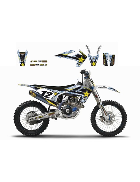 BLACKBIRD Rockstar Energy Graphic Kit Husqvarna TC/FC TE/FE