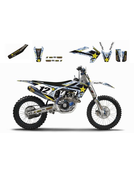 BLACKBIRD Rockstar Energy Complete Graphic Kit Husqvarna TC/FC TE/FE