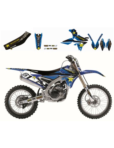 BLACKBIRD Rockstar Energy Complete Graphic Kit Yamaha YZ250F/450F Blue
