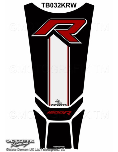 Protectie rezervor MOTOGRAFIX Negru/Alb/Rosie BMW R1200R