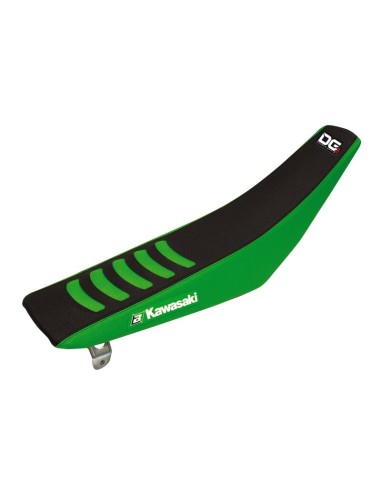 BLACKBIRD Double Grip 3 Scaune Negru/Verde Kawasaki KX85