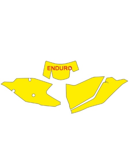 BLACKBIRD Autocolante Placi Galben KTM EXC/EXC-F
