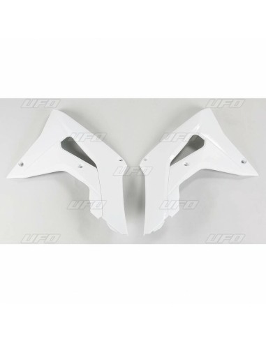 UFO Radiator Covers White Honda CRF450R