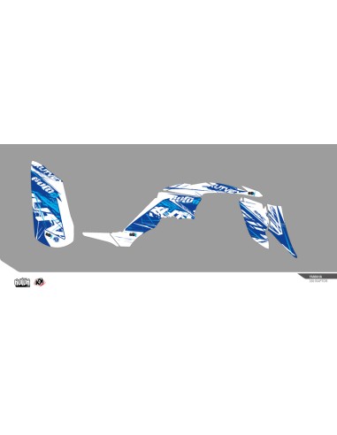 KUTVEK Rotor Graphic Kit Blue Yamaha Raptor 350