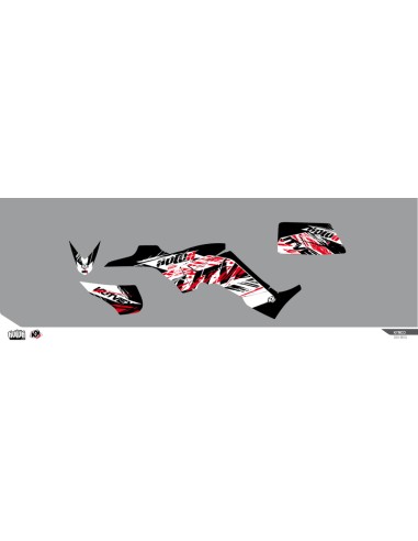 KUTVEK Rotor Graphic Kit Black Kymco KXR