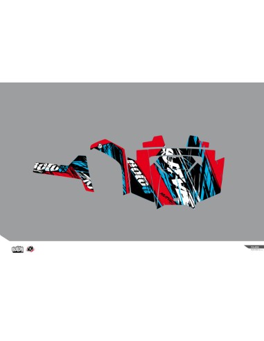 KUTVEK Rotor Graphic Kit Red Polaris RZR 800