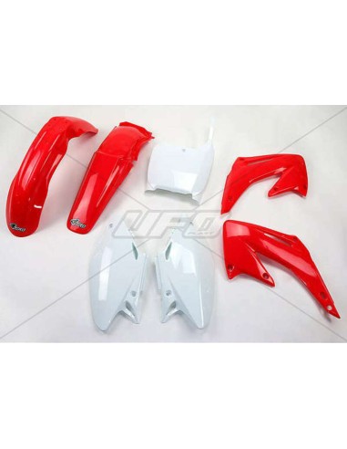 UFO Plastic Kit OEM Color Red/White Honda CR125R/250R