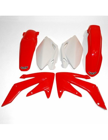 UFO Plastic Kit OEM Color Red/White Honda CRF250R