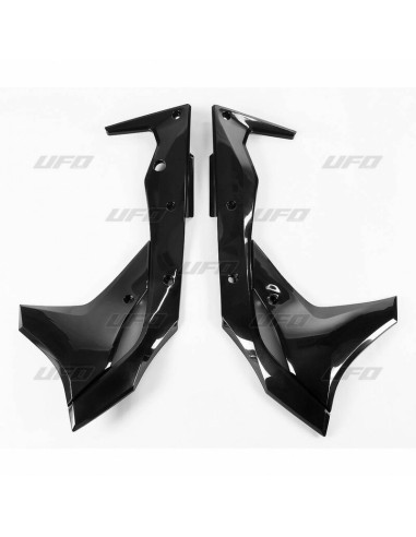 Huse pentru radiator UFO Negru Kawasaki KX250F