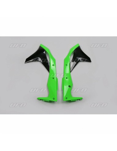 Huse pentru radiatoare UFO Culoare OEM 2017 Verde/Negru Kawasaki KX250F