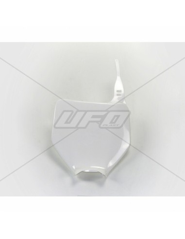 UFO Front Number Plate White Kawasaki KX125/250