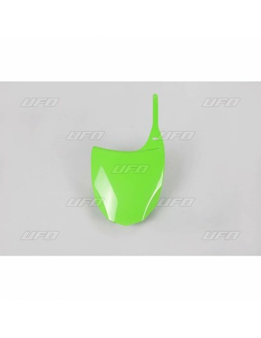 UFO Front Number Plate Green Kawasaki KX250F