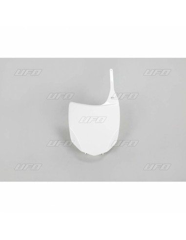 UFO Front Number Plate White Kawasaki KX450F