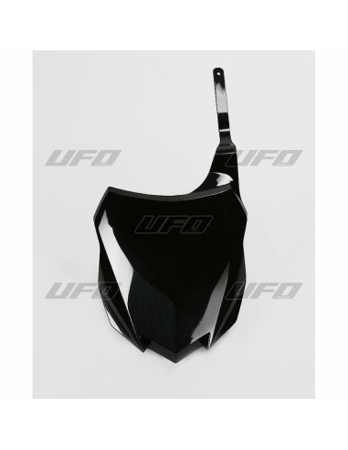 UFO Front Number Plate Black Kawasaki KX250F/450F