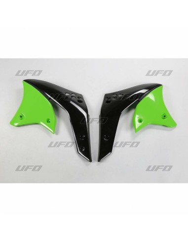 Huse pentru radiator UFO verde Kawasaki KX250F