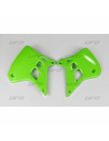 Huse pentru radiator UFO verde Kawasaki KX125