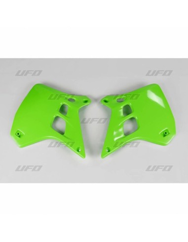 Huse pentru radiator UFO verde Kawasaki KX250