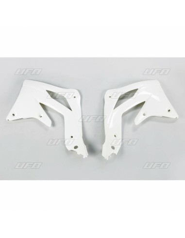 UFO Radiator Covers White Kawasaki KX450F