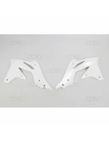 UFO Radiator Covers White Kawasaki KX250F