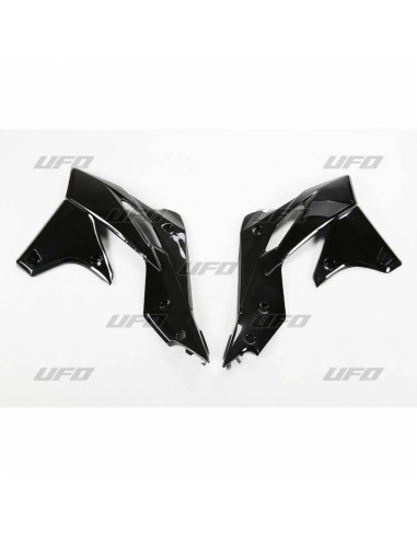 Huse pentru radiator UFO Negru Kawasaki KX250F