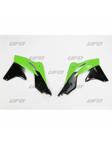 UFO Radiator Covers OEM Color 2013 Green/Black Kawasaki KX250F