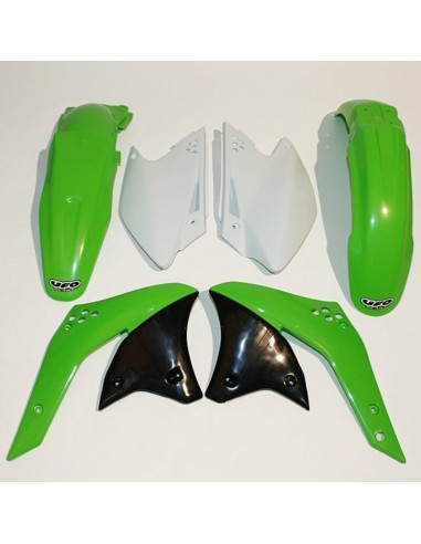 Kit plastic UFO Culoare OEM Verde/Alb Kawasaki KX250F
