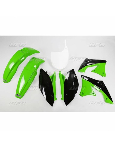 Kit plastic UFO Culoare OEM Verde/Negru Kawasaki KX250F