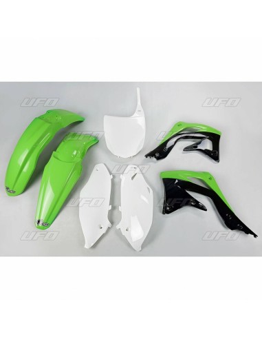 Kit plastic UFO Culoare OEM Verde/Negru/Alb Kawasaki KX450F