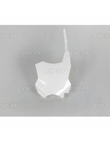 UFO Front Number Plate White Kawasaki KX450F