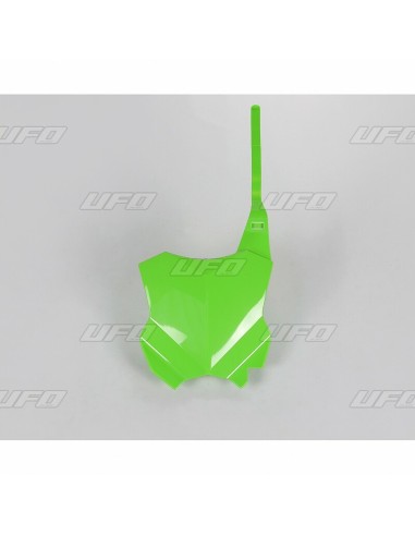 UFO Front Number Plate Green Kawasaki KX450F