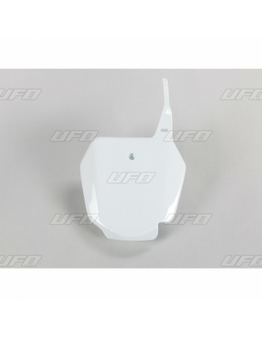 UFO Front Number Plate White Suzuki RM85