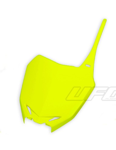 UFO Front Number Plate Neon Yellow Suzuki RM-Z250