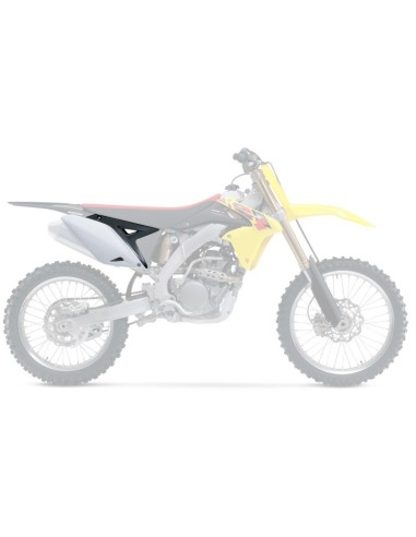 Panouri laterale UFO Culoare OEM 2013 Suzuki RM-Z250 Alb-negru