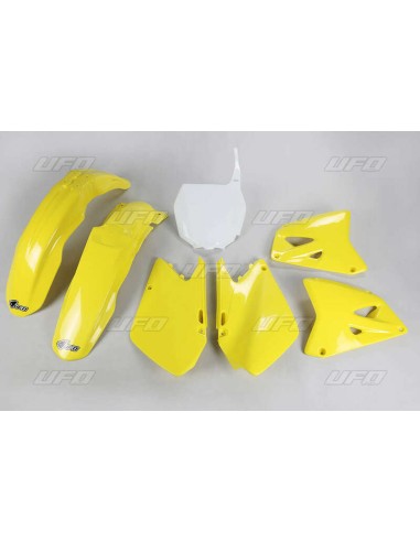 UFO Plastic Kit OEM Color Yellow/White Suzuki RM125/250