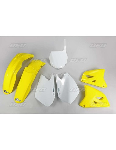Kit plastic UFO Culoare OEM Galben/Alb Suzuki RM125/250