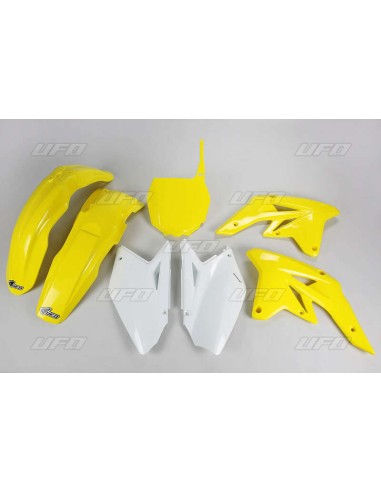 Kit plastic UFO Culoare OEM Galben/Alb (2009) Suzuki RM-Z250